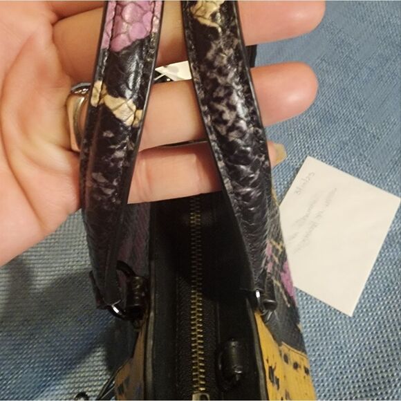 New Limited Edition Coach Python Skin Mini Tote - Picture 4 of 9